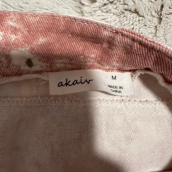 Akair Pink and White Tie-Dye Mini Skirt - Picture 2 of 7